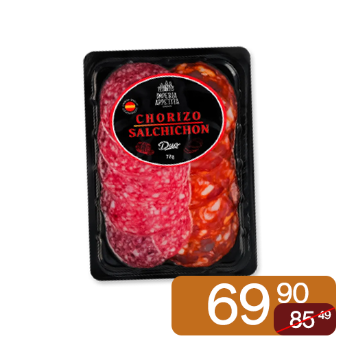 Sausage, Imperia Appetita Salami + Chorizo, smoked, sliced