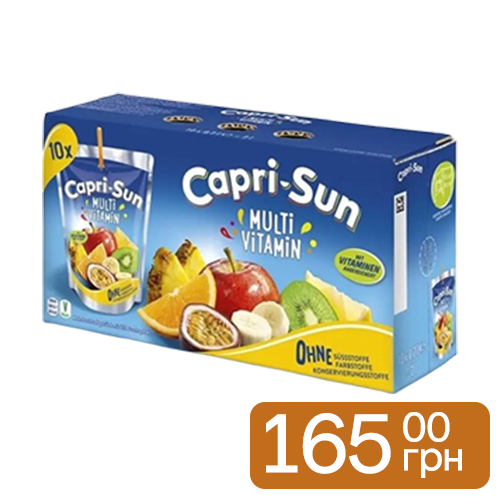 Juice, Capri Sun Multivitamin 0.2L, pack of 6+4