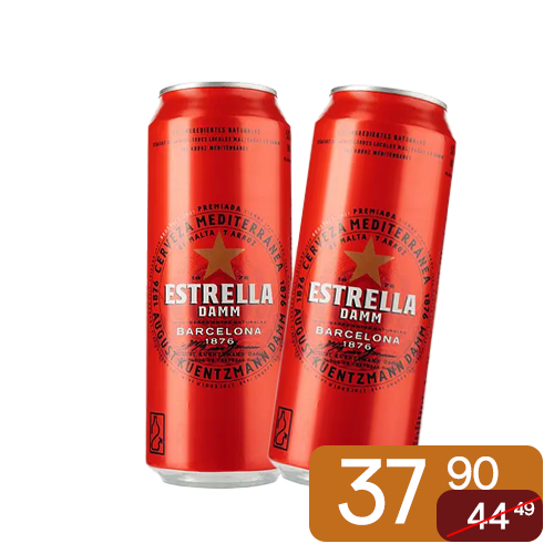 Пиво Estrella Damm Barselona